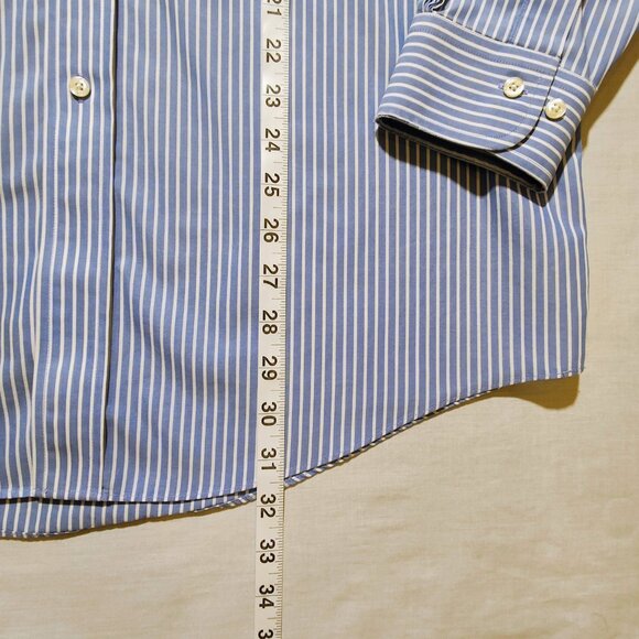 Brooks Brothers Men's 346 Longs Sleeve Stripe Dress Shirt 15 1/2-4/5 - Picture 5 of 9